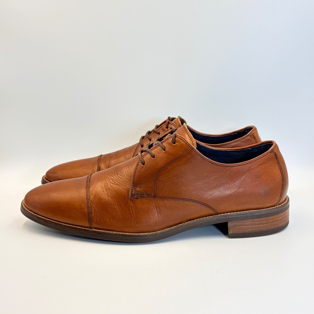 Cole Haan Lenox Hill Men's 10.5 Grand OS Cap Toe Oxford Shoes C11632 Brown - Picture 3 of 14